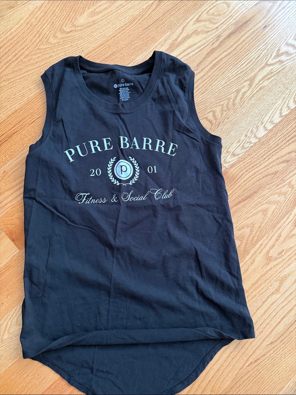 Pure Barre Black Logo Tank Top